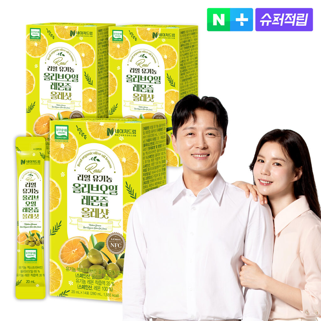 네이처드림 유기농 올레샷 올리브오일 레몬즙, 할인 혜택과 구성 확인