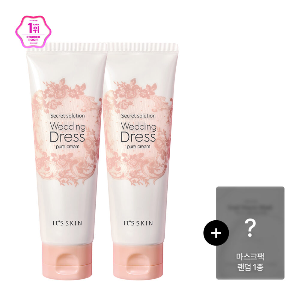 바디 및 얼굴 톤업을 위한 잇츠스킨 시크릿 솔루션 웨딩드레스 퓨어 크림