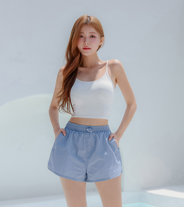 여름 스포츠/레저 활동을 위한 투인원 수영복바지